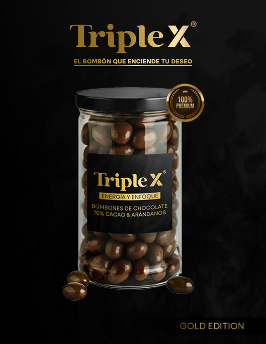CHOCOLATE AFRODISÍACO TRIPLE X® |  ENERGÍA + DESEO + ENFOQUE