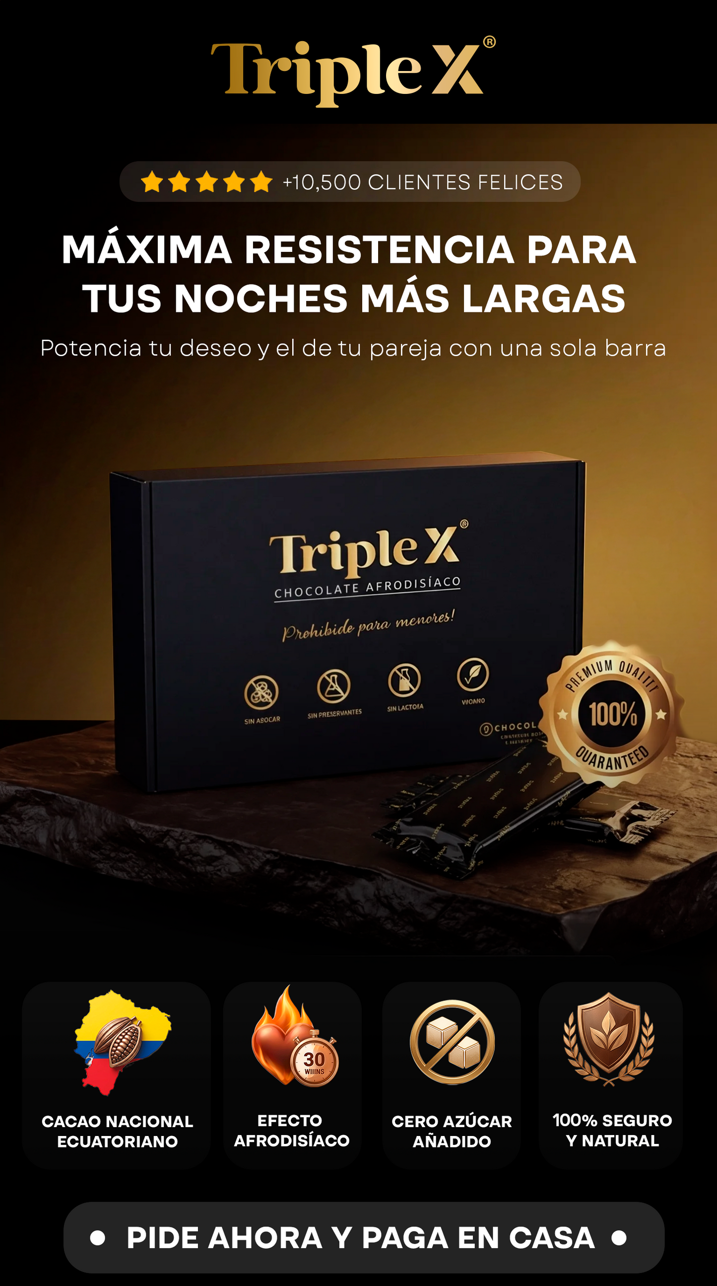 CHOCOLATE PREMIUM AFRODISIACO TRIPLE X®